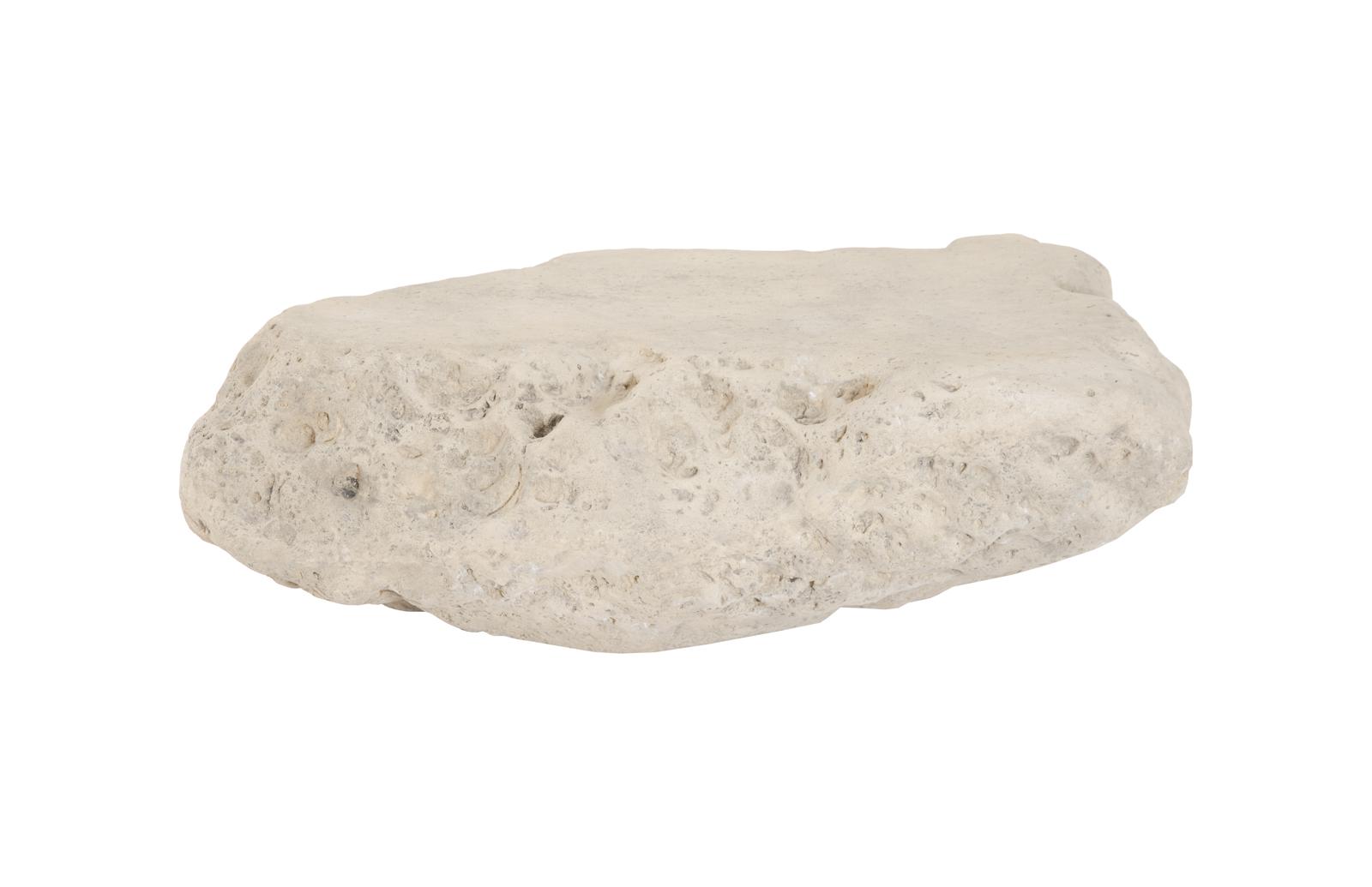 Cast Boulder Coffee Table Roman Stone, Large