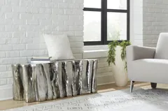 Freeform Root Bench, Silver Leaf
