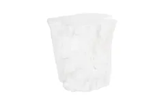 Log Side Table, Gel Coat White