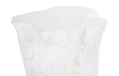 Log Side Table, Gel Coat White