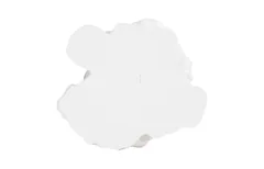 Log Side Table, Gel Coat White