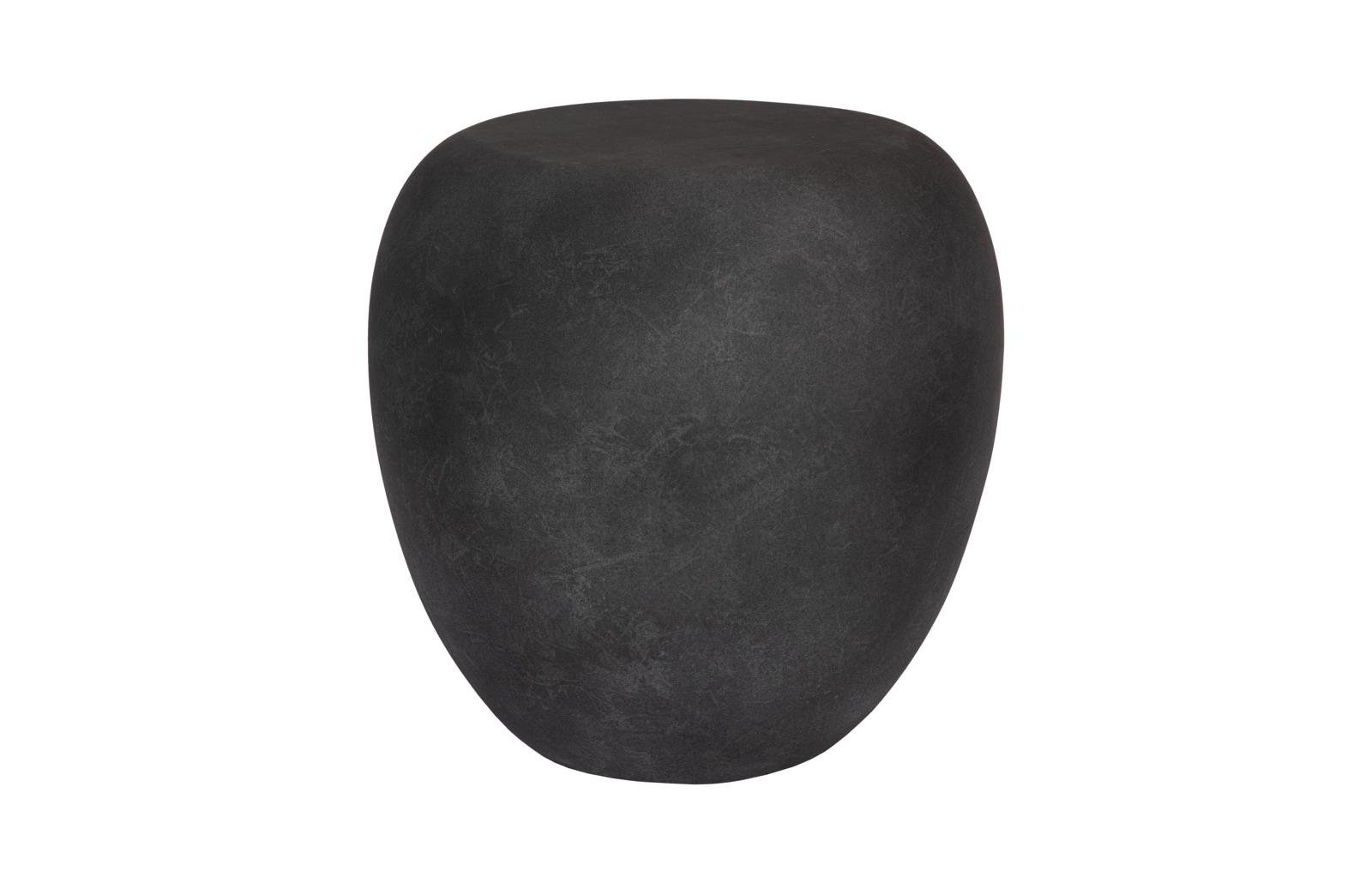 River Stone Side Table, Charcoal Stone