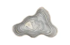 Cast Gray Onyx Bowl, Faux Finish, Large