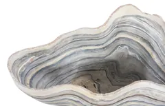 Cast Gray Onyx Bowl, Faux Finish, Large