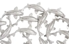 Koi Wall Art, Silver Leaf