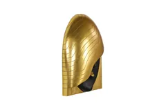 Fashion Faces Wall Art, Large, Her Right Wave, Black and Gold