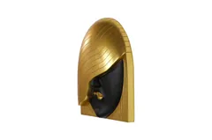 Fashion Faces Wall Art, Large, Her Right Wave, Black and Gold
