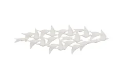 Flock of Birds Wall Art, Matte White