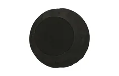 Mercury Mirror, Black, Silver Leaf