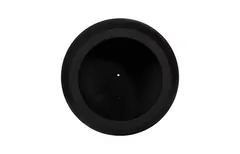 Rounded Planter, Large, Black