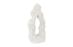 Cast Stone Table Top Sculpture, Single Hole, Roman Stone