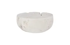 Cast Cheese Stone Coffee Table, Round, Roman Stone