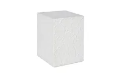 String Theory Pedestal, White Stone, Small