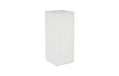 String Theory Pedestal, White Stone, Medium