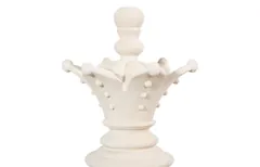 Queen Chess Sculpture, Cast Stone White