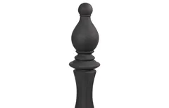 Bishop Chess Sculpture, Cast Stone Black