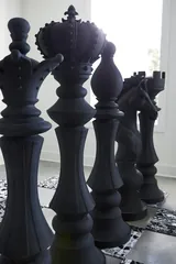 Rook Chess Sculpture, Cast Stone White