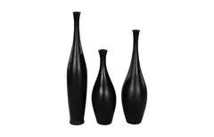 Trumpet Vase, Small, Matte Black