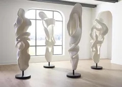 Cast Dancing Sculpture, Passé, Faux Bleached