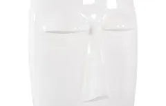 Emerging Face Sculpture, Gel Coat White