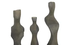 Cast Women Wall Art, Set of 3, Small, Splinter Stone Finish