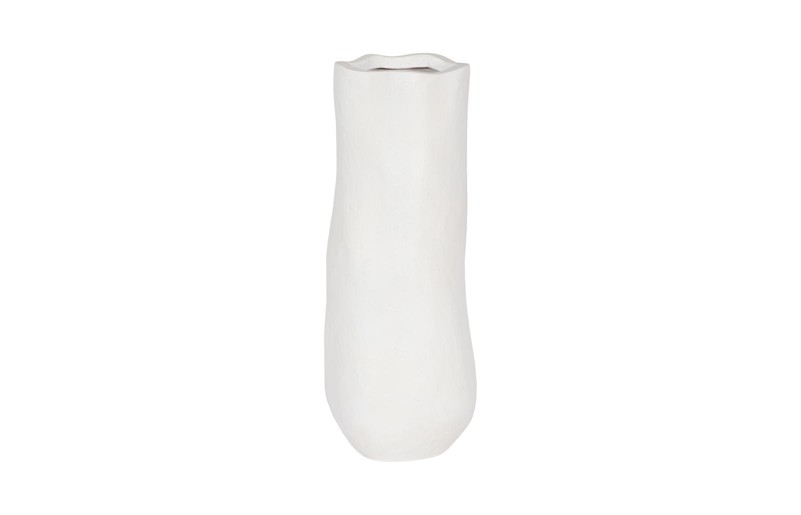 Organic Tall Vase, White