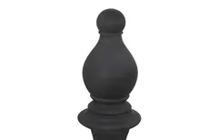 Bishop Chess Sculpture, Cast Stone Black, Small