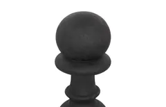 Pawn Chess Sculpture, Cast Stone Black, Small