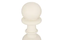 Pawn Chess Sculpture, Cast Stone White, Small
