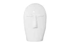 Emerging Face Sculpture, Gel Coat White, Small