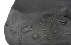 Cast Boulder Coffee Table, Charcoal Stone, Large