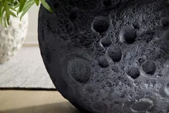 Crater Planter, Black Stone
