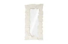 Rocky Ridge Dress Mirror, White Stone