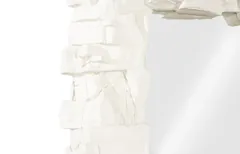 Rocky Ridge Dress Mirror, White Stone