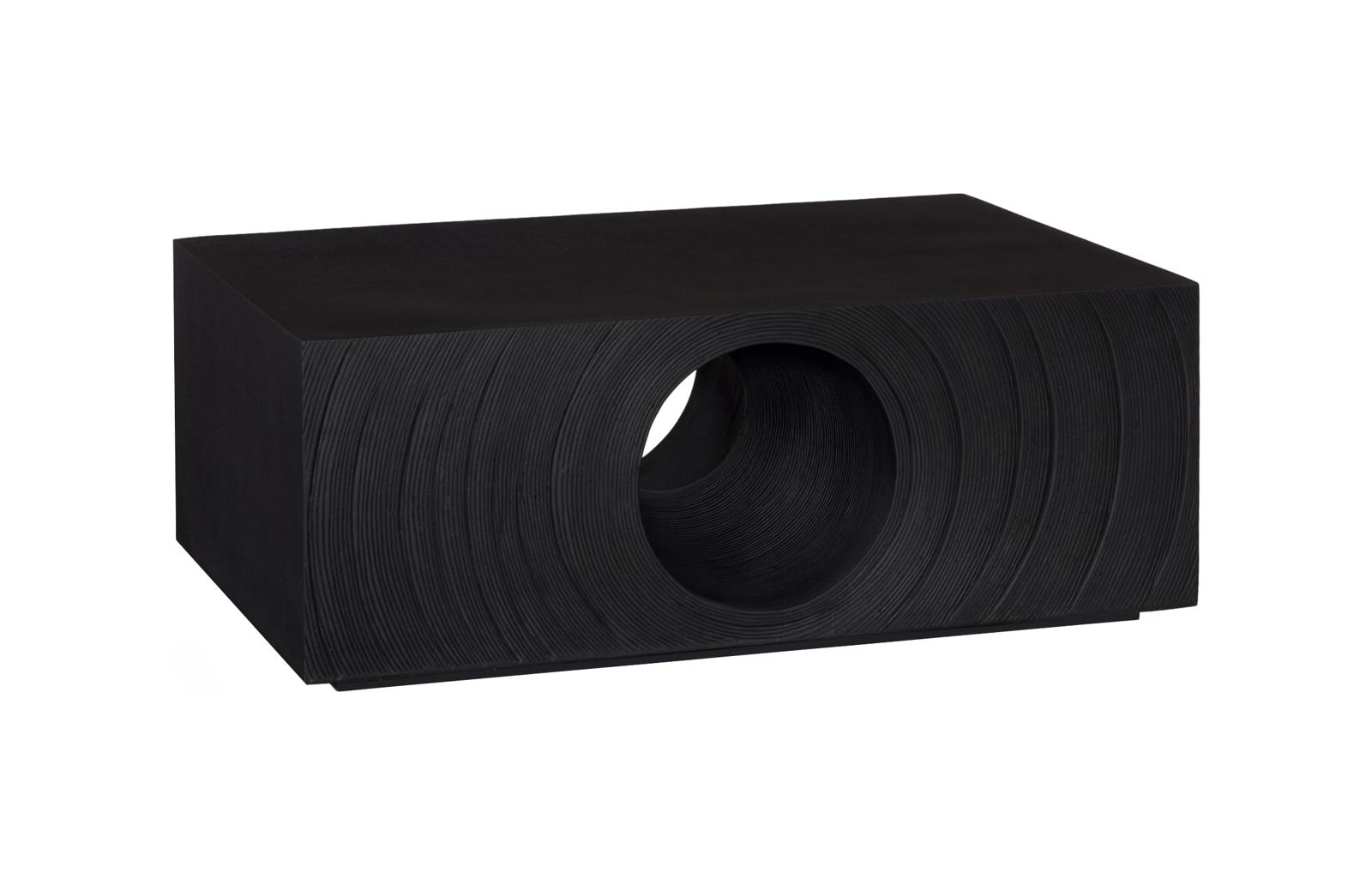 Void Coffee Table, Black Stone