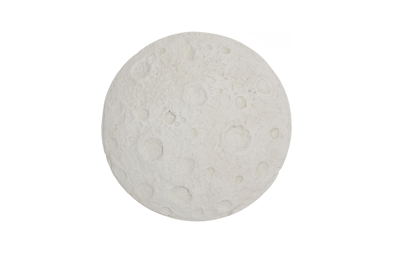 Crater Wall Art, 22", White Stone