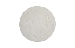 Crater Wall Art, 22", White Stone