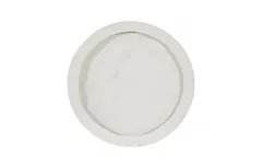 Crater Wall Art, 22", White Stone