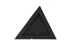Rift Wall Tile, Triangle, Matte Black, Gold Leaf