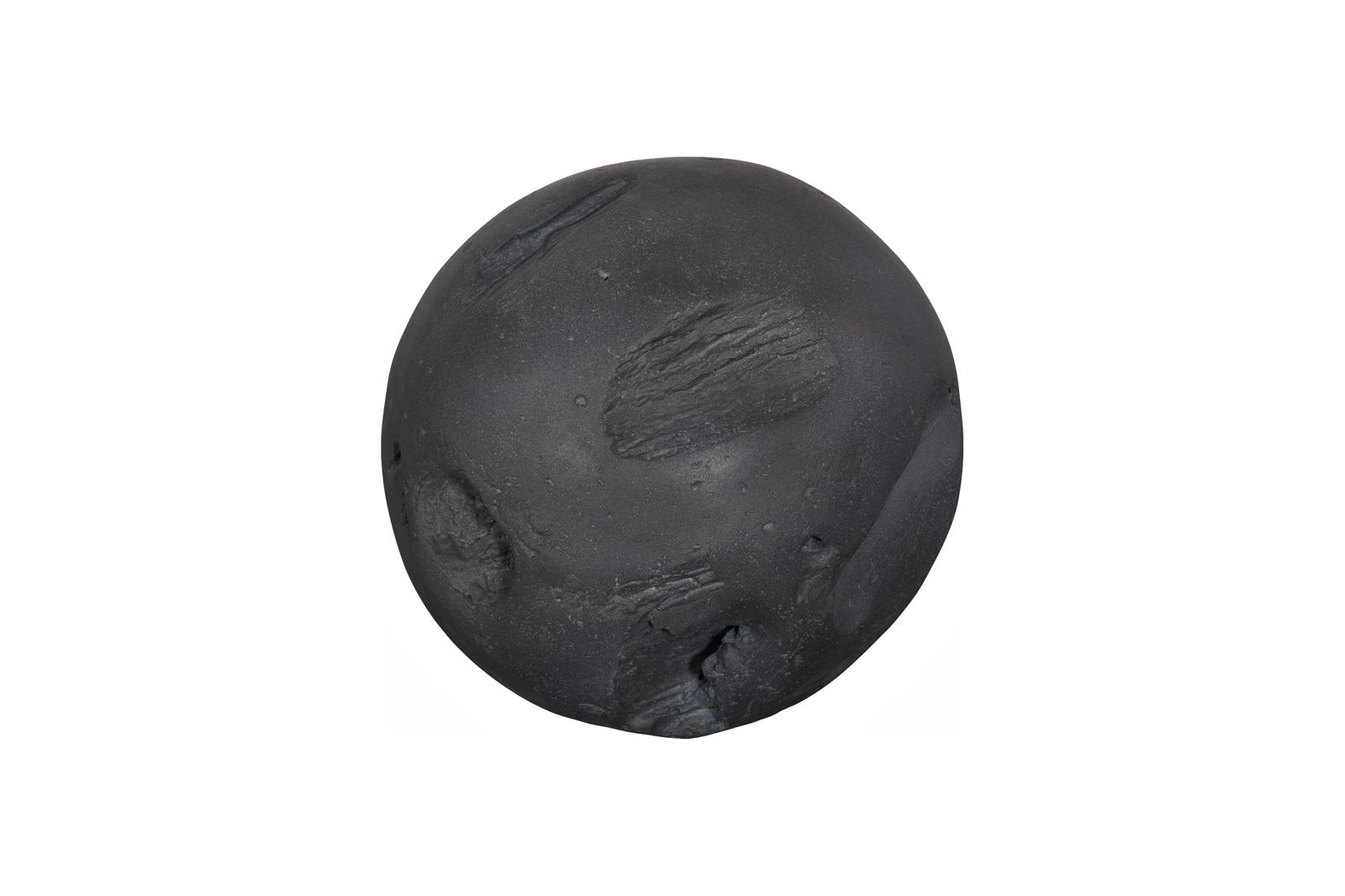 Cast Root Floor Ball, SM, Charcoal Stone