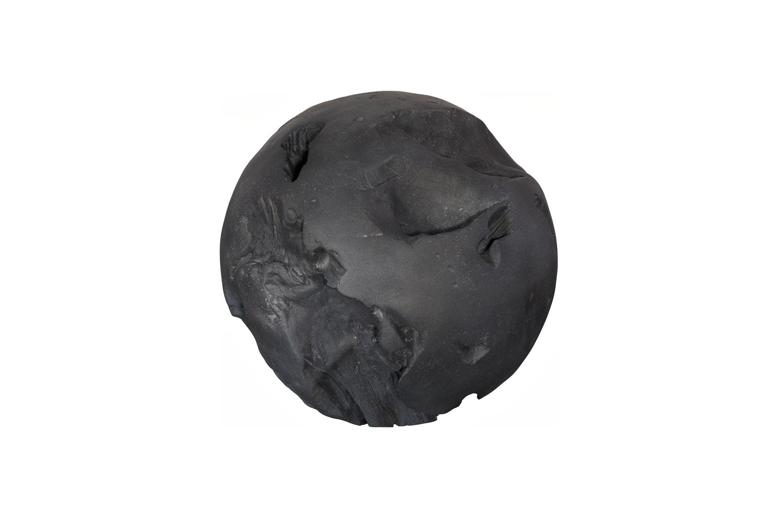 Cast Root Floor Ball, LG, Charcoal Stone