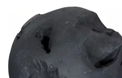 Cast Root Floor Ball, LG, Charcoal Stone