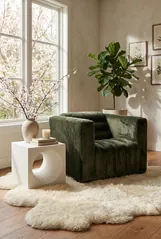 Void Side Table, White Stone