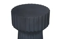 Vetra Side Table, Charcoal Stone