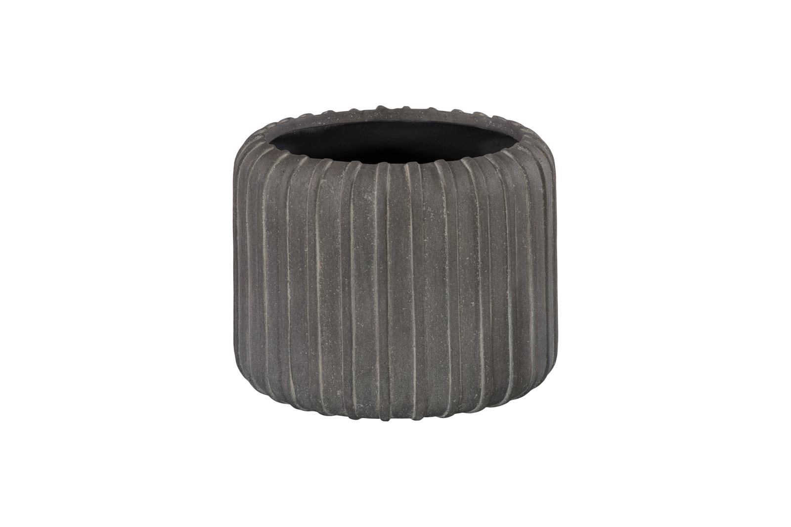 Vertical Vase, Raw Gray