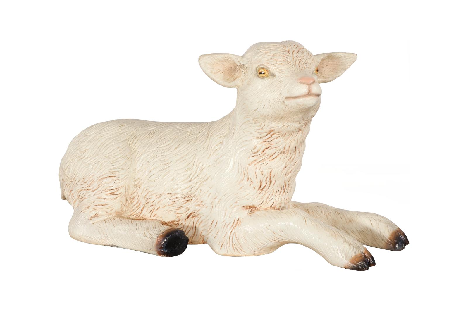Goat Sculpture, Laying, Gel Coat