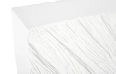 Shear Console  Table, Rectangle, White Stone