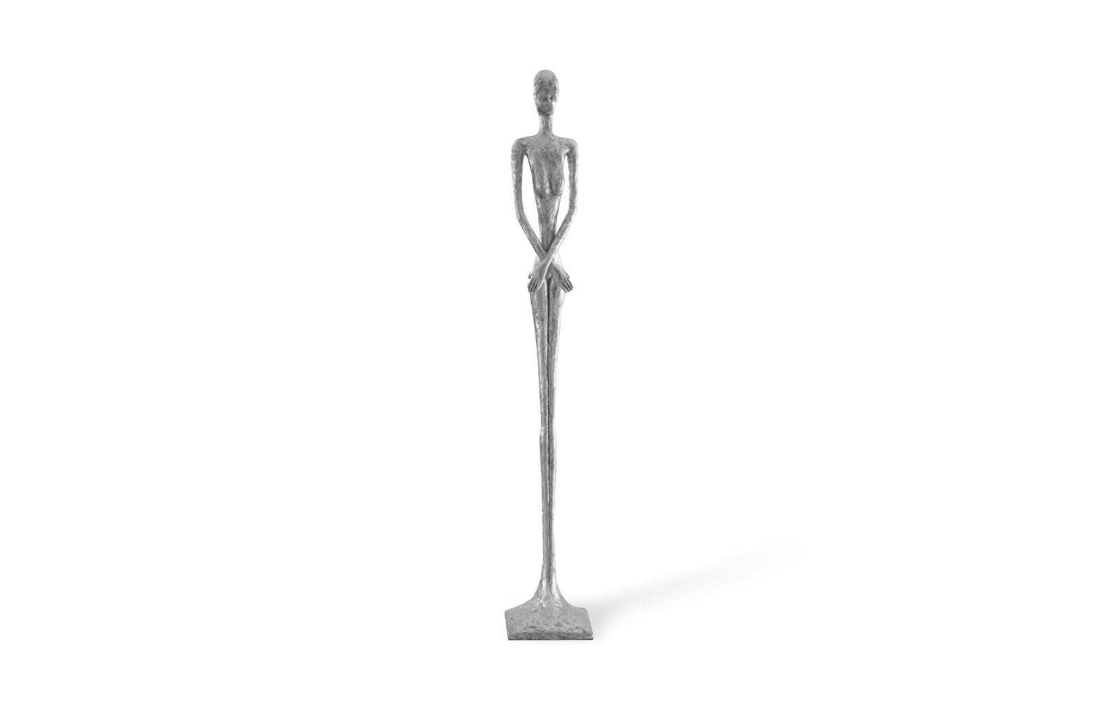 Lottie Sculpture, Resin, Silver Leaf