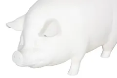 Pig Sculpture, Standing, Off White