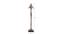 See No Evil Slender Sculpture, Small, Resin, Bronze Finish